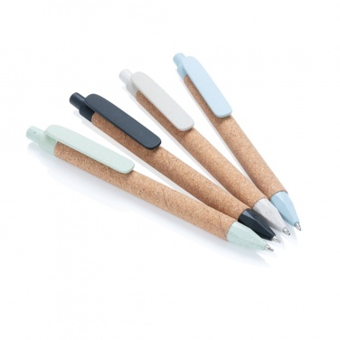 Logotrade promotional item picture of: Write wheatstraw and cork pen