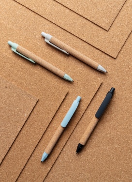 Logo trade promotional merchandise image of: Write wheatstraw and cork pen