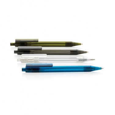 Logotrade promotional giveaway picture of: GRS RPET X8 transparent pen
