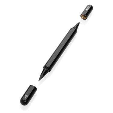 Logo trade corporate gifts picture of: Swiss Peak Storm RCS recycled aluminum dual tip pen