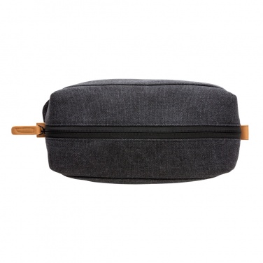 Logotrade corporate gift image of: Canvas toiletry bag PVC free