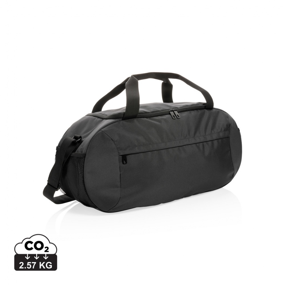 Logo trade promotional gifts picture of: Impact AWARE™ RPET modern sports duffel