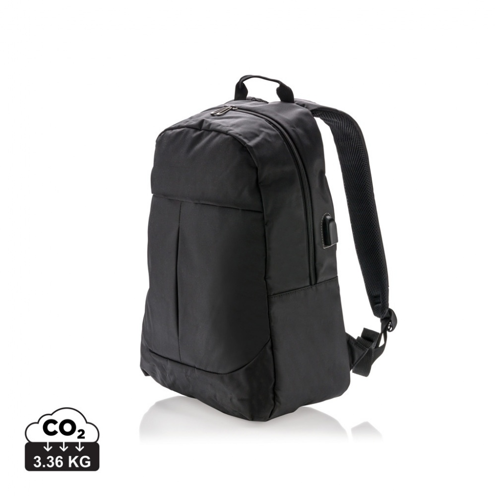 Logo trade promotional merchandise photo of: Power USB laptop backpack