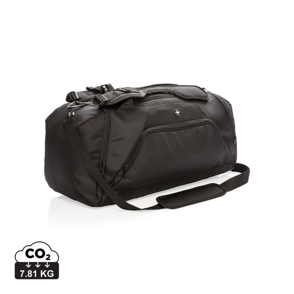 Logotrade promotional merchandise image of: Swiss Peak RFID sports duffel & backpack