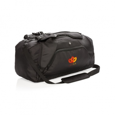 Logo trade advertising products image of: Swiss Peak RFID sports duffel & backpack