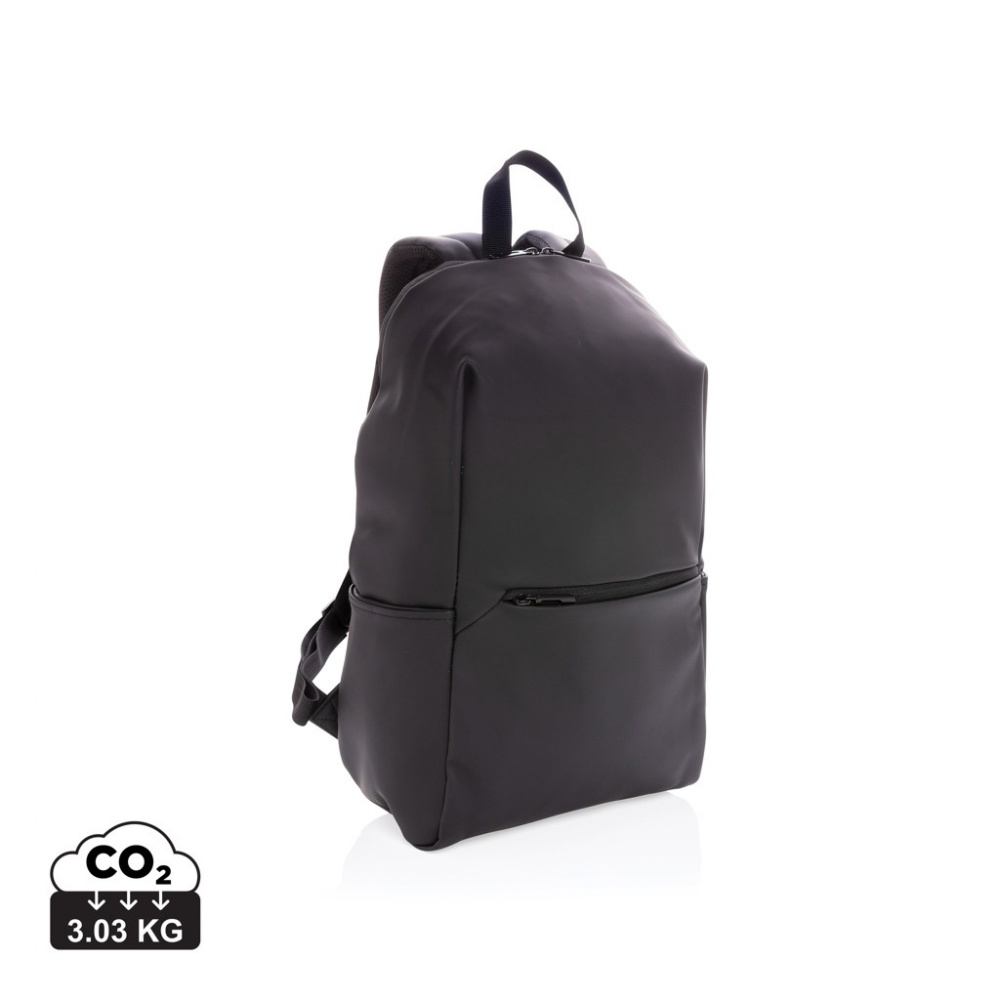 Logo trade promotional product photo of: Smooth PU 15.6"laptop backpack