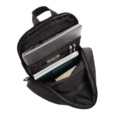 Logo trade promotional gift photo of: Smooth PU 15.6"laptop backpack