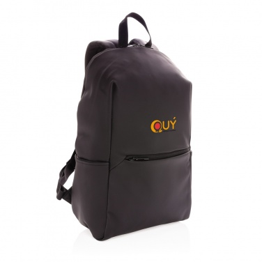 Logotrade promotional merchandise photo of: Smooth PU 15.6"laptop backpack