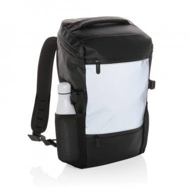 Logo trade advertising products image of: PU high visibility easy access 15.6" laptop backpack