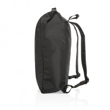 Logotrade advertising products photo of: Impact AWARE™ RPET lightweight rolltop backpack