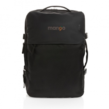 Logo trade promotional merchandise photo of: Swiss Peak AWARE™ RPET 15.6' expandable weekend backpack