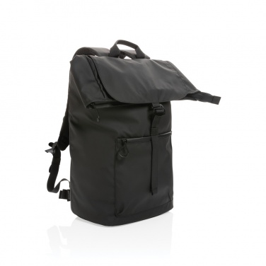 Logo trade promotional products image of: Impact AWARE™ RPET water resistant 15.6" laptop backpack