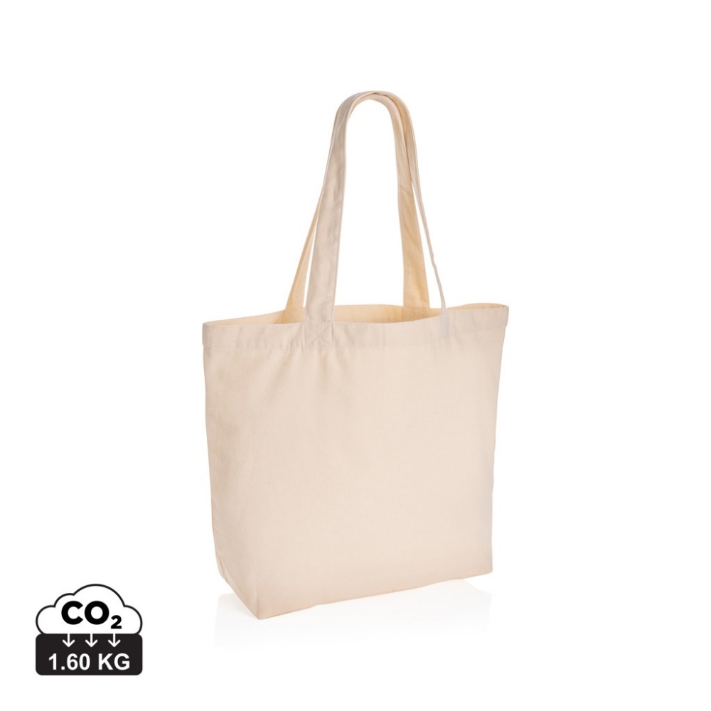 Logotrade promotional giveaway picture of: Impact Aware™ 240 gsm rcanvas shopper w/pocket undyed