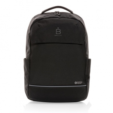Logo trade advertising product photo of: Swiss Peak Brooke AWARE™ RPET daily 15.6" laptop backpack