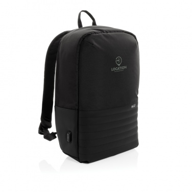 Logo trade advertising products picture of: Swiss Peak AWARE™ RFID anti-theft 15.6'' laptop backpack
