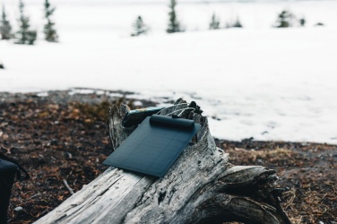 Logo trade promotional giveaway photo of: Pedro AWARE™ RPET deluxe backpack with 5W solar panel