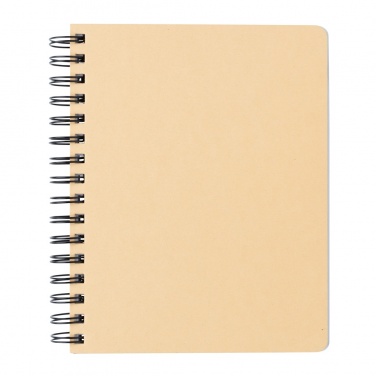 Logotrade promotional products photo of: A5 Kraft spiral notebook with sticky notes
