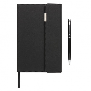 Logotrade business gifts photo of: Swiss Peak deluxe A5 notebook and pen set