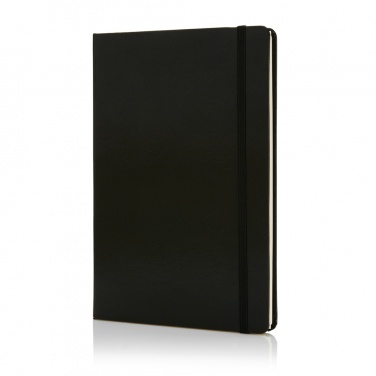 Logo trade promotional items picture of: Deluxe hardcover A5 notebook