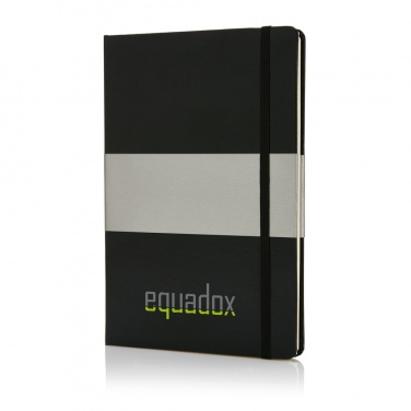 Logo trade corporate gifts picture of: Deluxe hardcover A5 notebook