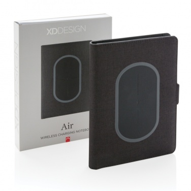 Logo trade advertising products image of: Air 5W wireless charging notebook cover A5