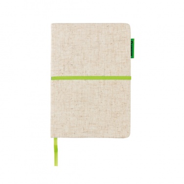 Logo trade promotional items picture of: A5 jute notebook