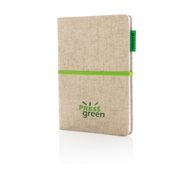 Logotrade promotional merchandise picture of: A5 jute notebook