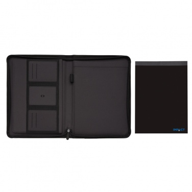 Logotrade promotional item image of: Impact AWARE™ RPET A4 portfolio with zipper