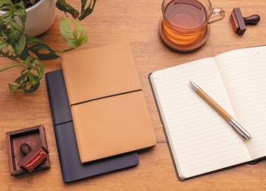 Logo trade promotional products image of: Modern deluxe softcover A5 notebook