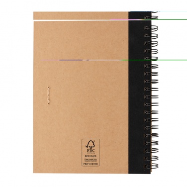 Logotrade promotional gift picture of: Kraft spiral notebook with pen
