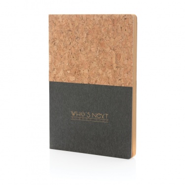 Logotrade promotional product picture of: A5 cork & kraft notebook