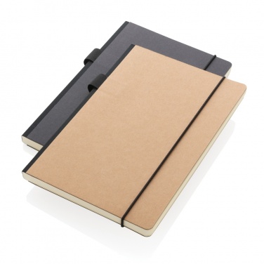 Logo trade promotional merchandise image of: A5 deluxe kraft hardcover notebook