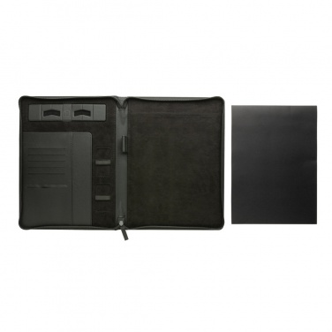 Logotrade promotional gift image of: Swiss Peak Heritage RCS rPU A4 portfolio with zipper
