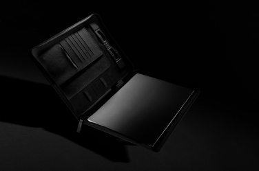 Logo trade promotional giveaways picture of: Swiss Peak Heritage RCS rPU A4 portfolio with zipper