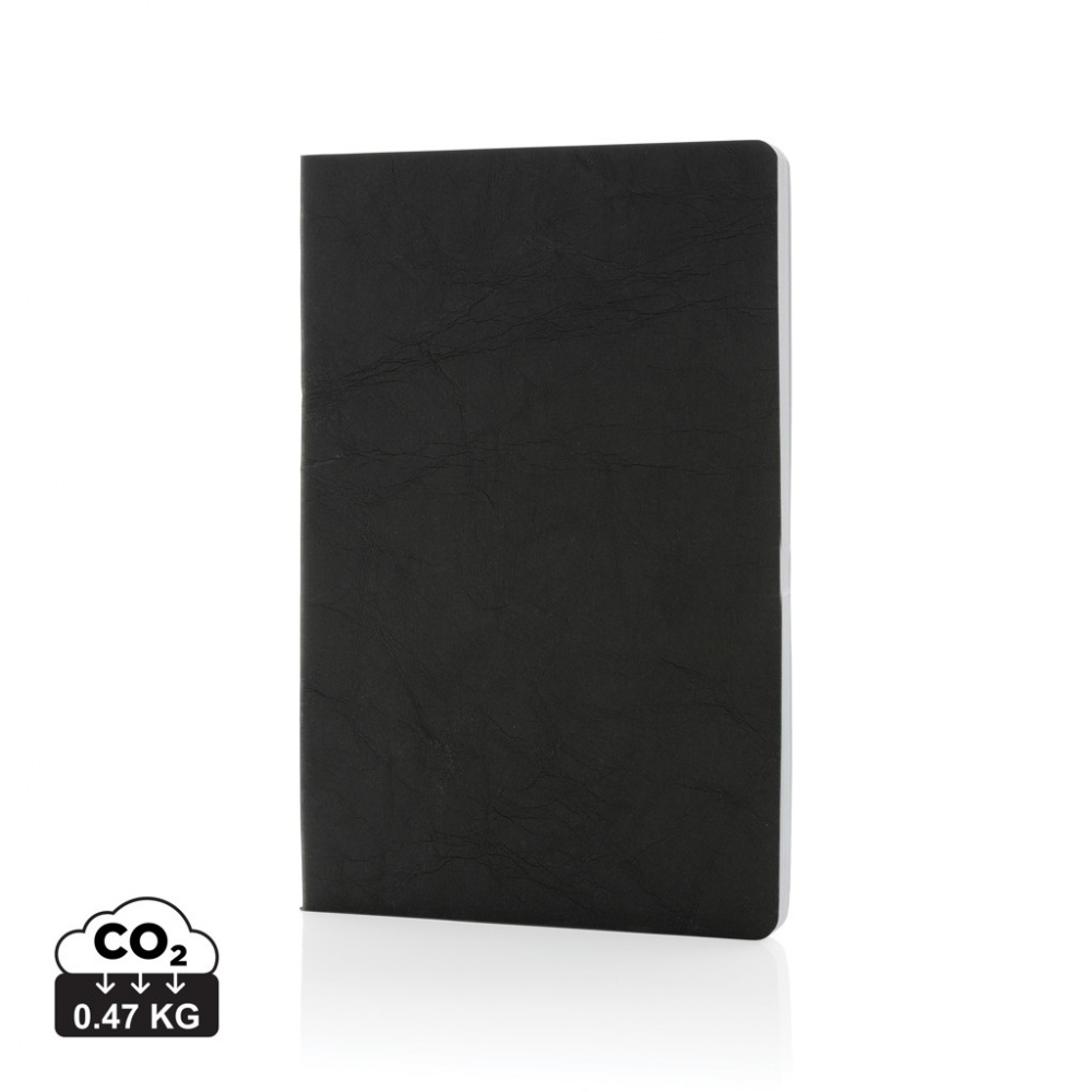 Logo trade promotional product photo of: Salton A5 GRS certified recycled paper notebook