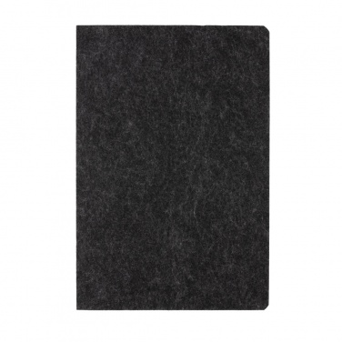 Logotrade advertising product image of: Phrase GRS certified recycled felt A5 notebook