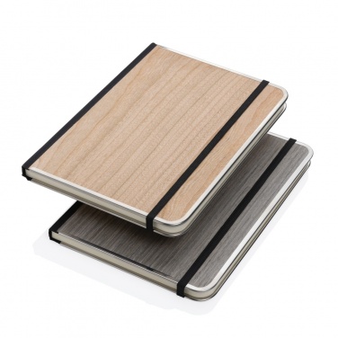 Logo trade promotional giveaway photo of: Treeline A5 wooden cover deluxe notebook