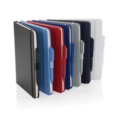 Logotrade promotional item image of: Sam A5 RCS certified bonded leather classic notebook