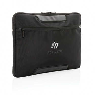 Logotrade promotional giveaway image of: Swiss Peak AWARE™ RPET Voyager 15.6" laptop sleeve