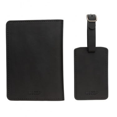 Logotrade promotional product picture of: Swiss Peak GRS recycled PU travel gift set