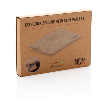 Logo trade corporate gift photo of: Cork secure RFID slim wallet