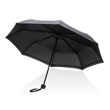 Logo trade promotional merchandise picture of: 20.5"Impact AWARE™ RPET 190T pongee mini reflective umbrella