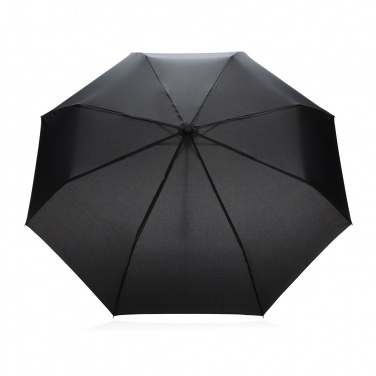 Logo trade promotional product photo of: 20.5" Impact AWARE™ RPET 190T Pongee bamboo mini umbrella