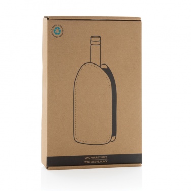 Logo trade business gifts image of: Vino AWARE™ RPET wine cooler sleeve