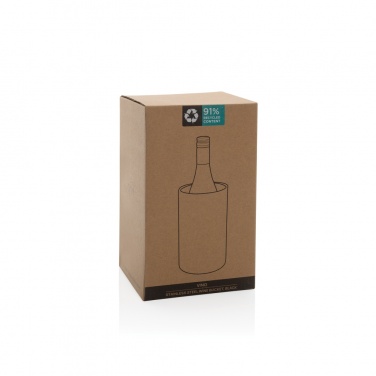 Logo trade promotional giveaway photo of: Vino RCS certified recycled stainless steel wine bucket
