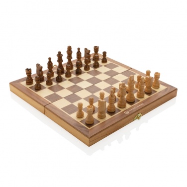 Logotrade promotional gift image of: Luxury wooden foldable chess set
