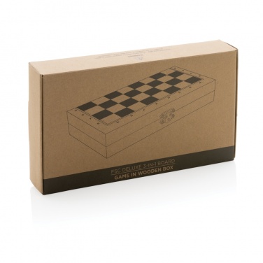 Logo trade promotional giveaway photo of: Deluxe 3-in-1 boardgame in box