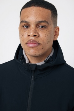 Logo trade business gifts image of: Iqoniq Makalu men recycled polyester soft shell jacket