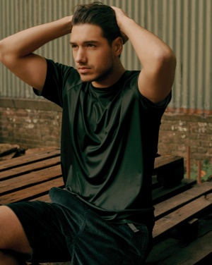 Logo trade promotional giveaways image of: Iqoniq Tikal recycled polyester quick dry sport t-shirt