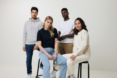 Logo trade corporate gift photo of: Iqoniq Torres recycled cotton hoodie undyed